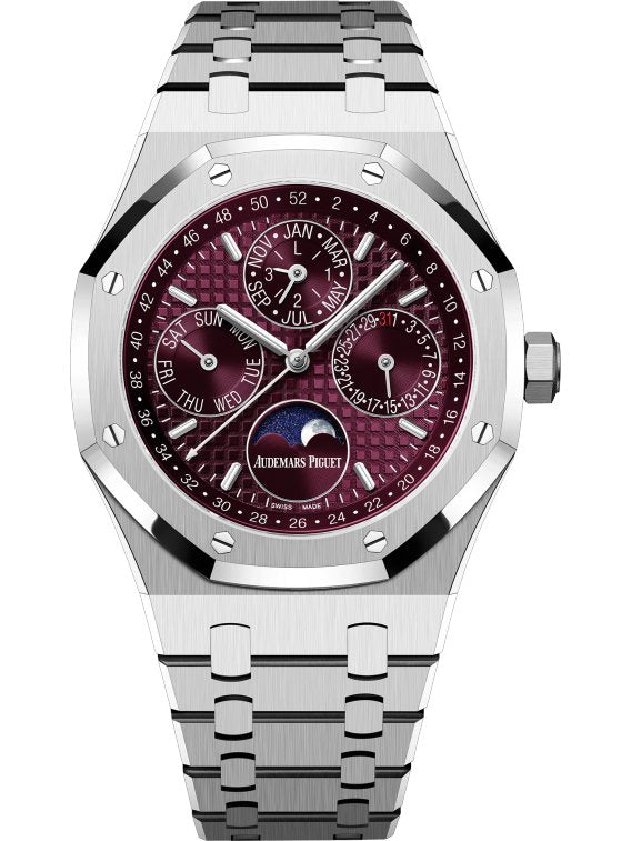 Audemars Piguet Royal Oak Perpetual Calendar SPECIAL EDITION 41mm Royal Oak Burgundy Dial 26574BC.OO.1220BC.01 - WatchesOff5thWatch