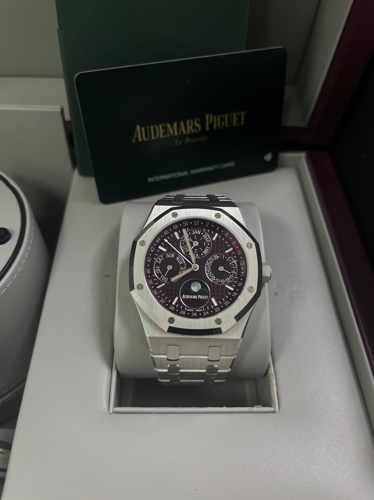 Audemars Piguet Royal Oak Perpetual Calendar SPECIAL EDITION 41mm Royal Oak Burgundy Dial 26574BC.OO.1220BC.01 - WatchesOff5thWatch