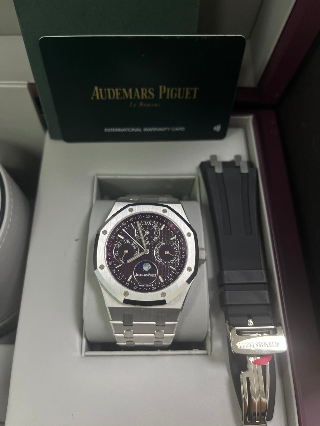 Audemars Piguet Royal Oak Perpetual Calendar SPECIAL EDITION 41mm Royal Oak Burgundy Dial 26574BC.OO.1220BC.01 - WatchesOff5thWatch