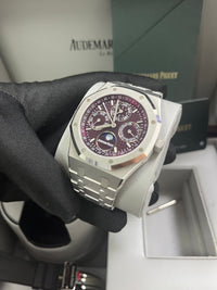 Thumbnail for Audemars Piguet Royal Oak Perpetual Calendar SPECIAL EDITION 41mm Royal Oak Burgundy Dial 26574BC.OO.1220BC.01 - WatchesOff5thWatch