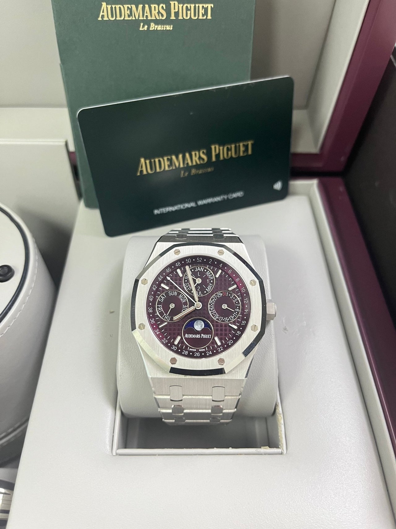 Audemars Piguet Royal Oak Perpetual Calendar SPECIAL EDITION 41mm Royal Oak Burgundy Dial 26574BC.OO.1220BC.01 - WatchesOff5thWatch