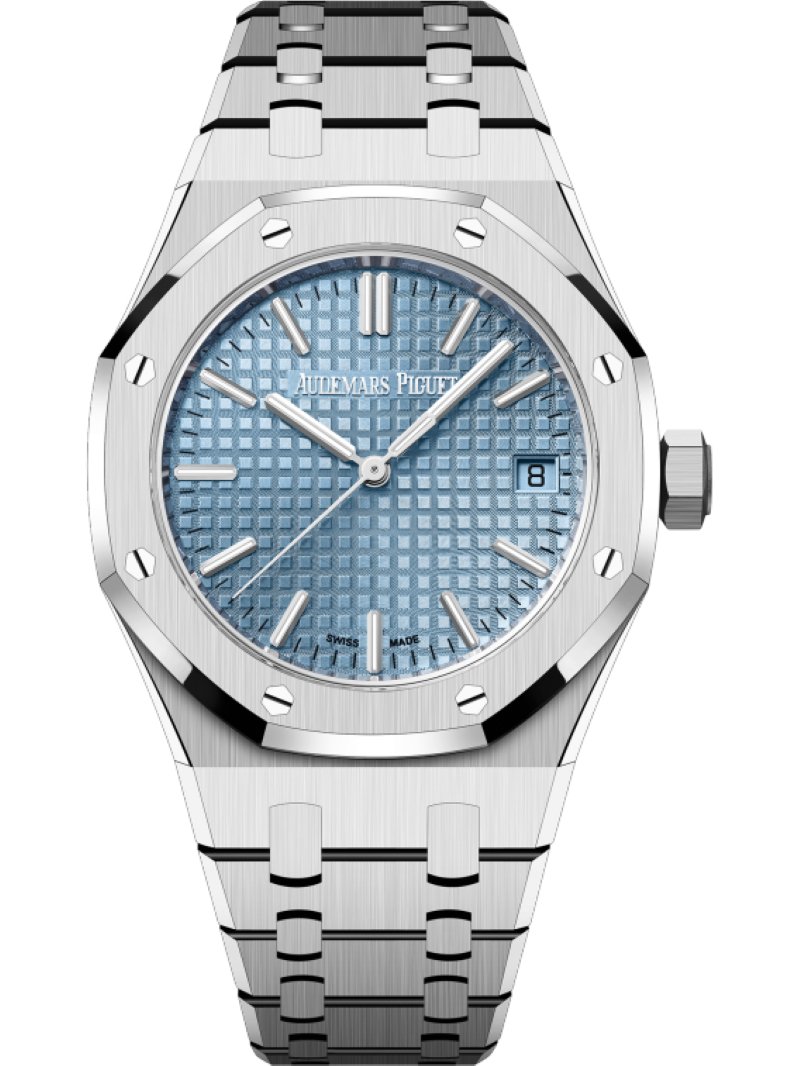 Audemars Piguet Royal Oak Selfwinding 37mm Ice Blue Dial 15550ST.OO.1356ST.08 - WatchesOff5th