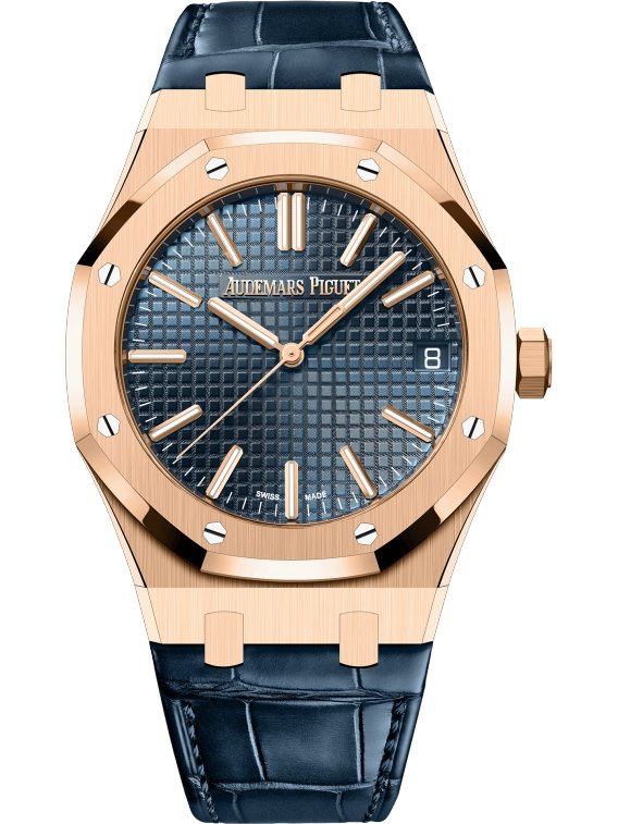 Audemars Piguet Royal Oak Selfwinding "50TH ANNIVERSARY" 41mm Blue Dial (Ref #15510or) - WatchesOff5thWatch