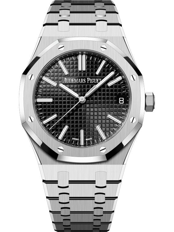 Audemars Piguet ROYAL OAK SELFWINDING "50TH ANNIVERSARY" Black Dial 15510ST.OO.1320ST.02 - WatchesOff5th