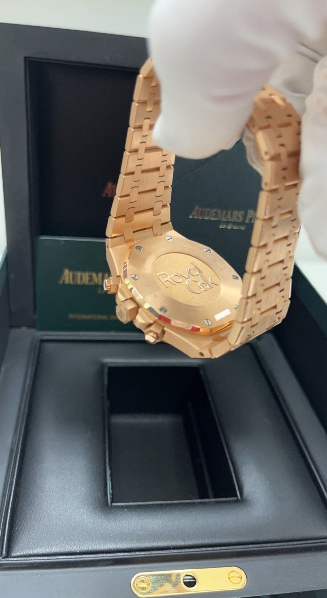 Audemars Piguet Royal Oak Selfwinding Chronograph/ 18K Rose Gold/ Brown Dial/ Rose Gold Sub-Dials (Ref#26331OR.OO.1220OR.02) - WatchesOff5thWatch