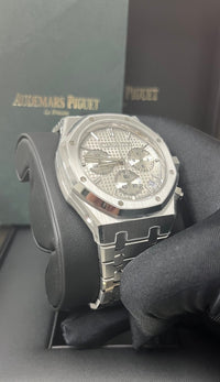 Thumbnail for Audemars Piguet ROYAL OAK SELFWINDING CHRONOGRAPH “50TH ANNIVERSARY” STEEL BRACELET WHITE DIAL (Ref # 26240ST.OO.1320ST.03) - WatchesOff5thWatches