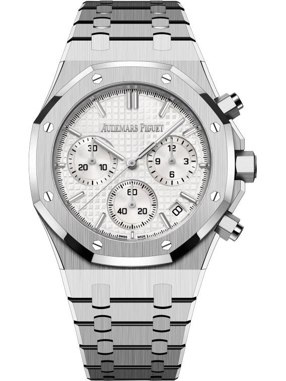 Audemars Piguet 26331ST.OO.1220ST.03 Royal Oak Chronograph White Panda Dial  Box and Papers PreOwned | Diamonds East Intl.