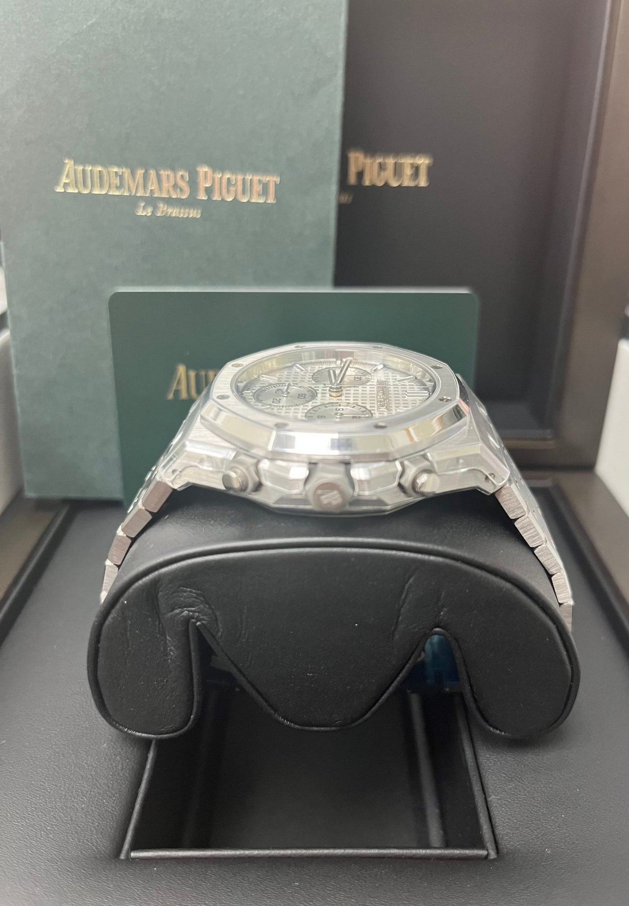 Audemars Piguet ROYAL OAK SELFWINDING CHRONOGRAPH “50TH ANNIVERSARY” STEEL BRACELET WHITE DIAL (Ref # 26240ST.OO.1320ST.03) - WatchesOff5thWatches