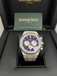 Thumbnail for Audemars Piguet Royal Oak Selfwinding Chronograph Frosted White Gold Purple Dial LIMITED EDITION OF 200 (Ref # 26331BC.GG.1224BC.01) - WatchesOff5th