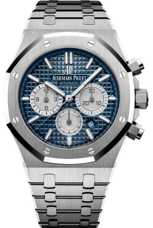 Audemars Piguet Royal Oak Selfwinding Chronograph/ Stainless Steel/ Blue Dial/ Silver Sub-Dials (Ref#26331ST.OO.1220ST.01) - WatchesOff5thWatch