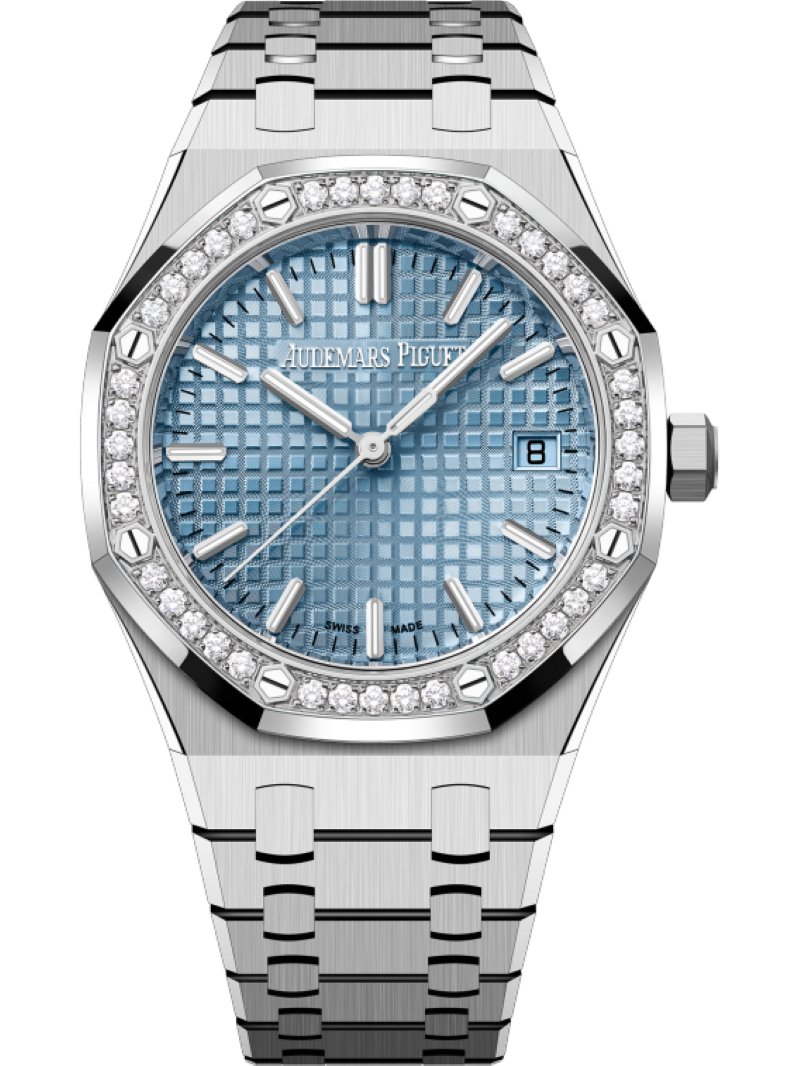 Audemars Piguet Royal Oak Selfwinding Ice Blue Dial 77451ST.ZZ.1361ST.03 - WatchesOff5th