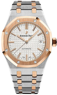 Thumbnail for Audemars Piguet Royal Oak Selfwinding Rose Gold and Steel White Dial 37mm Ladies Watch (Reference #15450SR.OO.1256SR.01) - WatchesOff5th