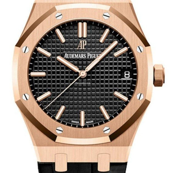 Audemars Piguet Royal Oak Selfwinding Rose Gold Black Dial