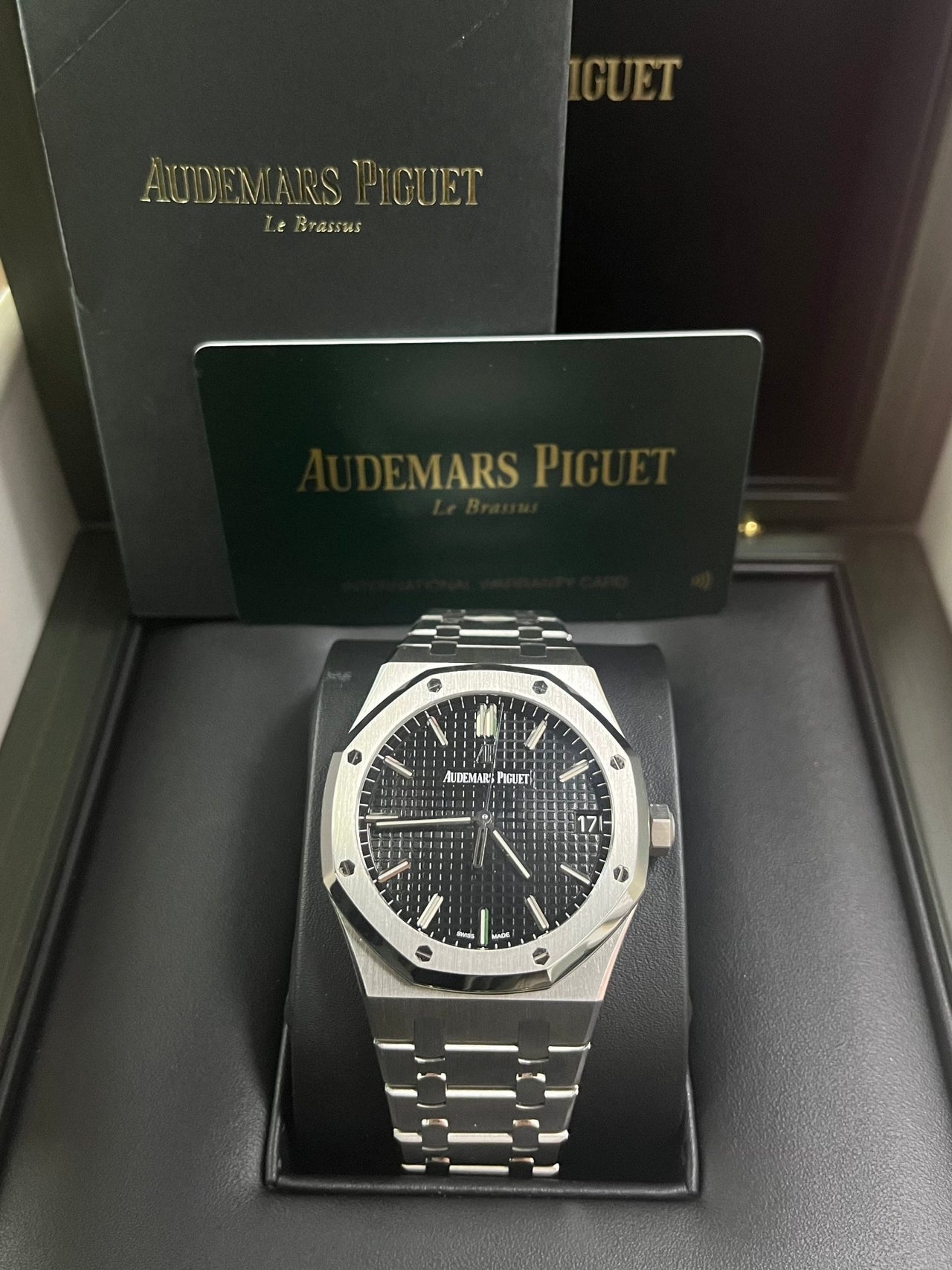 Audemars Piguet Royal Oak Selfwinding/ Stainless Steel/ Black Dial (Ref# 15500ST.OO.1220ST.03) - WatchesOff5thWatch