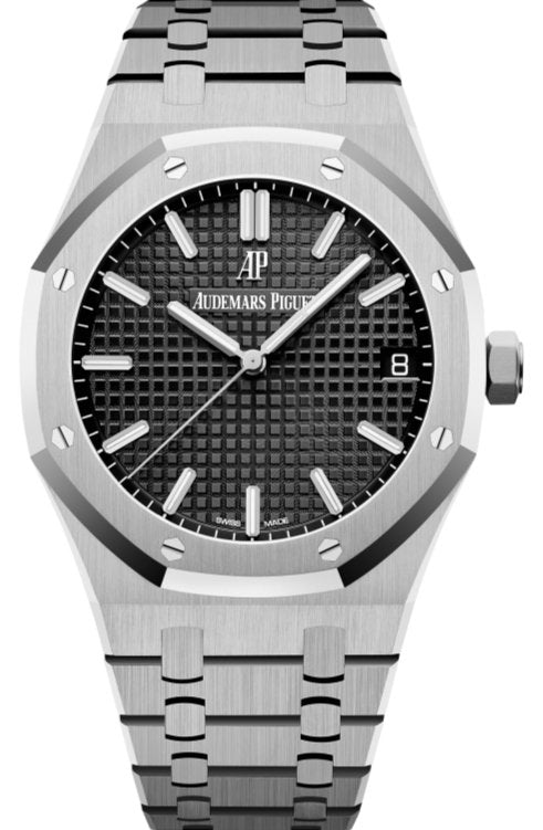 Audemars Piguet Royal Oak Selfwinding Stainless Steel Black Dial Re WatchesOff5th