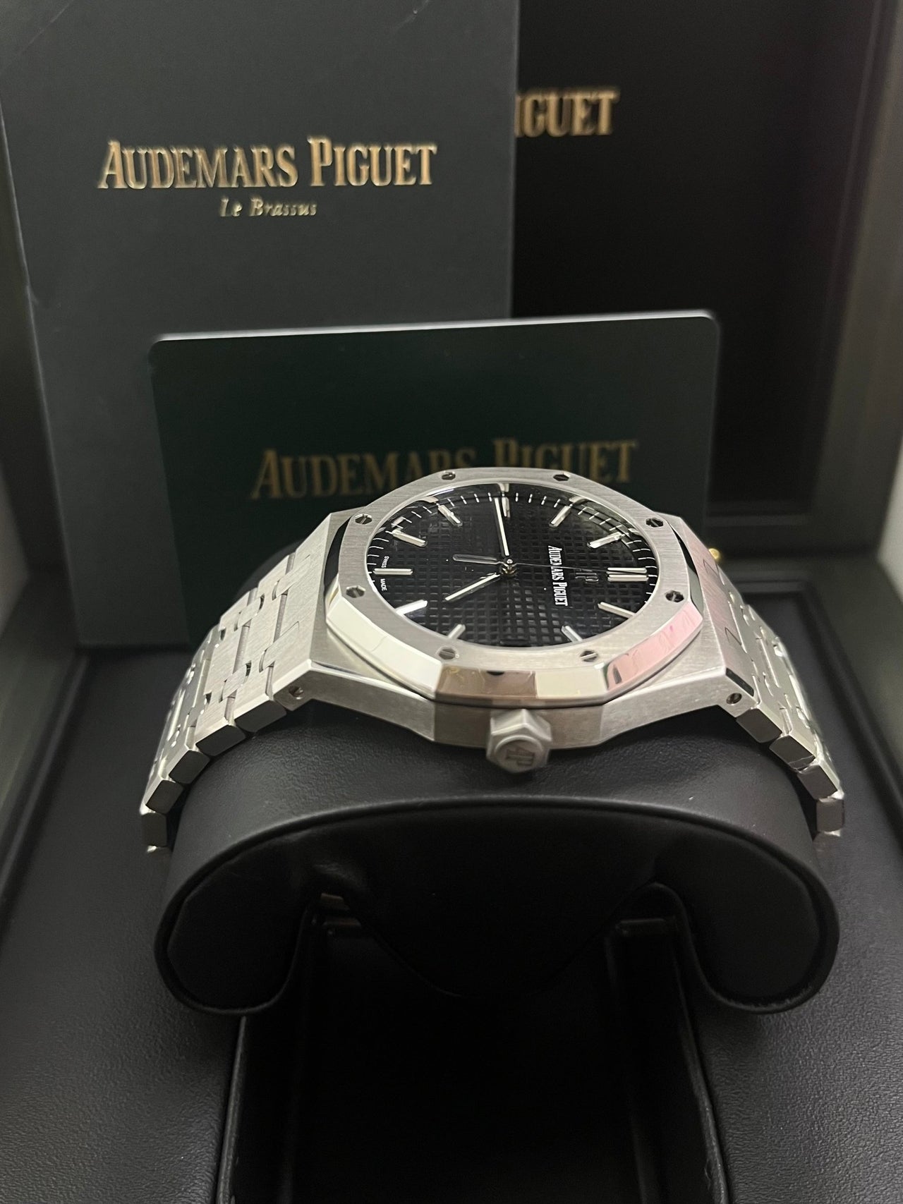 Audemars Piguet Royal Oak Selfwinding/ Stainless Steel/ Black Dial (Ref# 15500ST.OO.1220ST.03) - WatchesOff5thWatch