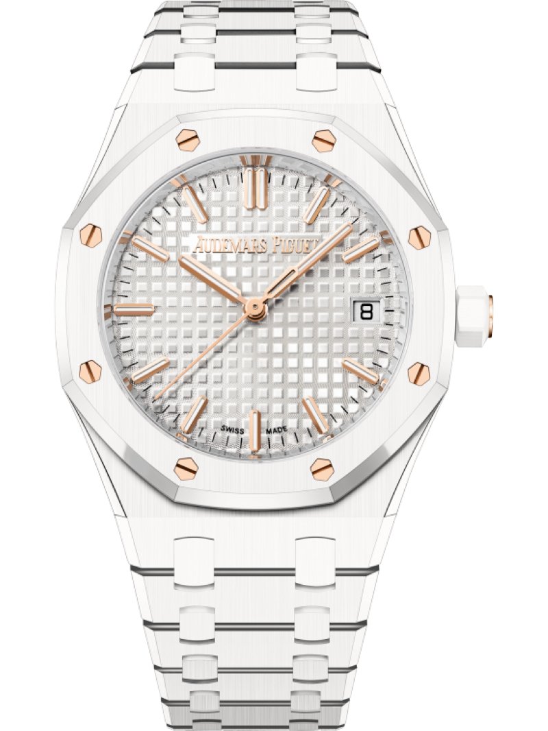 Audemars Piguet Royal Oak Selfwinding White Ceramic 77350CB.OO.1266CB.01 - WatchesOff5th