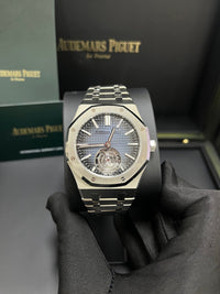 Thumbnail for Audemars Piguet Royal Oak Steel Blue Dial 50th Anniversary Tourbillon 26730ST.OO.1320ST.01 - WatchesOff5th