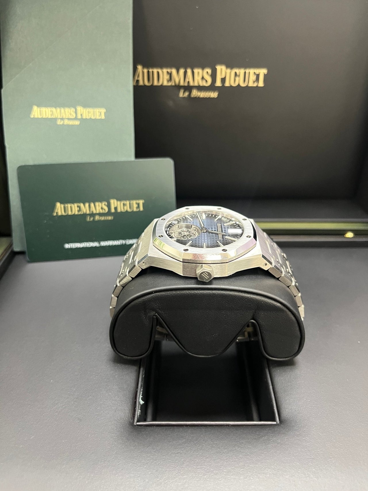 Audemars Piguet Royal Oak Steel Blue Dial 50th Anniversary Tourbillon 26730ST.OO.1320ST.01 - WatchesOff5th