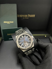 Thumbnail for Audemars Piguet Royal Oak Steel Blue Dial 50th Anniversary Tourbillon 26730ST.OO.1320ST.01 - WatchesOff5th