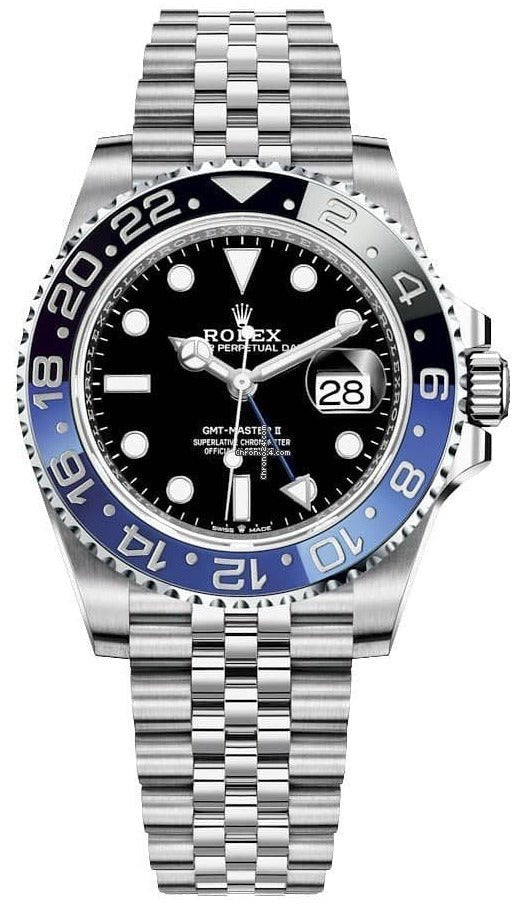 DMD Rolex GMT-Master II "The Batman" Stainless Steel Black and Blue Cerachrom Jubilee (Ref# 126710BLNR) - WatchesOff5thWatch