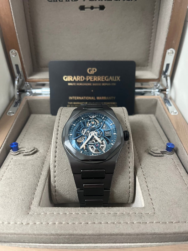 Girard Perregaux Laureato 81015-32-432-32A "Earth to Sky" Edition Skeleton Dial - WatchesOff5th