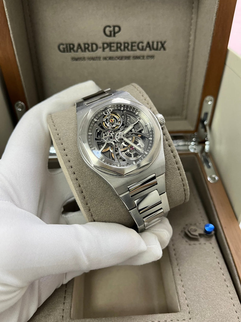 Girard Perregaux Laureato Skeleton 81015-11-001-11A - WatchesOff5th