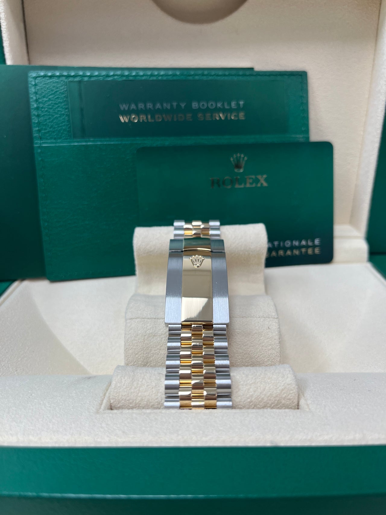 Rolex Yellow Rolesor Sky-Dweller Watch - Black Index Dial - Jubilee Bracelet (Ref # 326933)