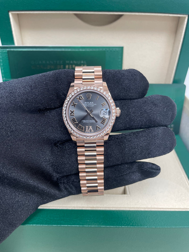Rolex Everose Gold Datejust 31 Watch