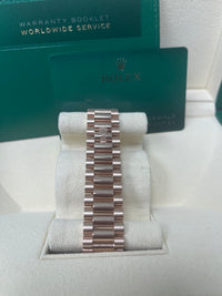 Thumbnail for Rolex Day-date 40  Fluted Bezel Chocolate Diagonal Motif Index Dial President Bracelet (Ref # 228235)