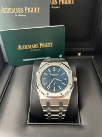 Thumbnail for Audemars Piguet Royal Oak Jumbo 39mm Stainless Steel Jumbo Ultra-Thin Blue Dial 15202ST.OO.1240ST.01