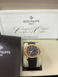 Thumbnail for Patek Philippe Aquanaut Time Travel/ Rose Gold/ Chocolate Dial (Ref#5164R/001)