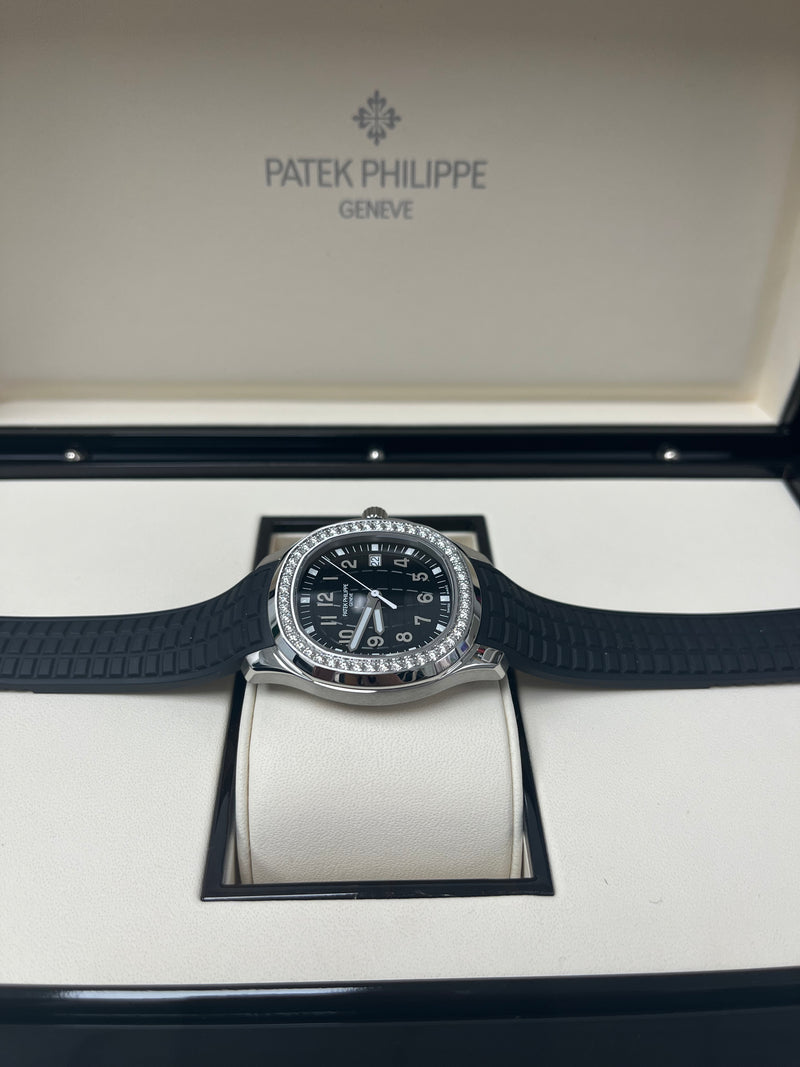 Patek Philippe Aquanaut Luce Black Dial Steel Case With Diamonds (Ref# 5267/200A-001)