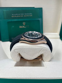 Thumbnail for Rolex Yacht-Master 40mm Rose Gold - Black Dial -  Oysterflex Strap (Ref# 126655)