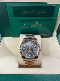 Thumbnail for Rolex Sky-Dweller Rose Gold - Dark Rhodium Index Dial - Oyster Bracelet (Ref# 326935)