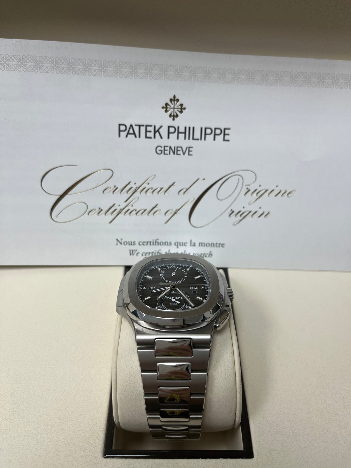Patek Philippe Nautilus Travel Time Chronograph/ Stainless Steel