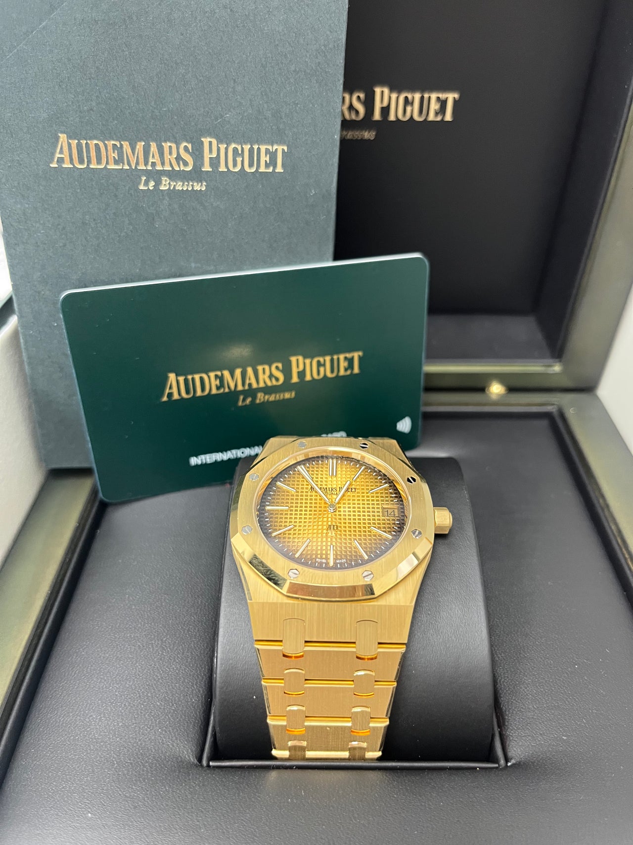 Audemars Piguet Royal Oak Jumbo Extra Thin 50th Anniversary "Smoked Gold" 2022 16202BA.OO.1240BA.01