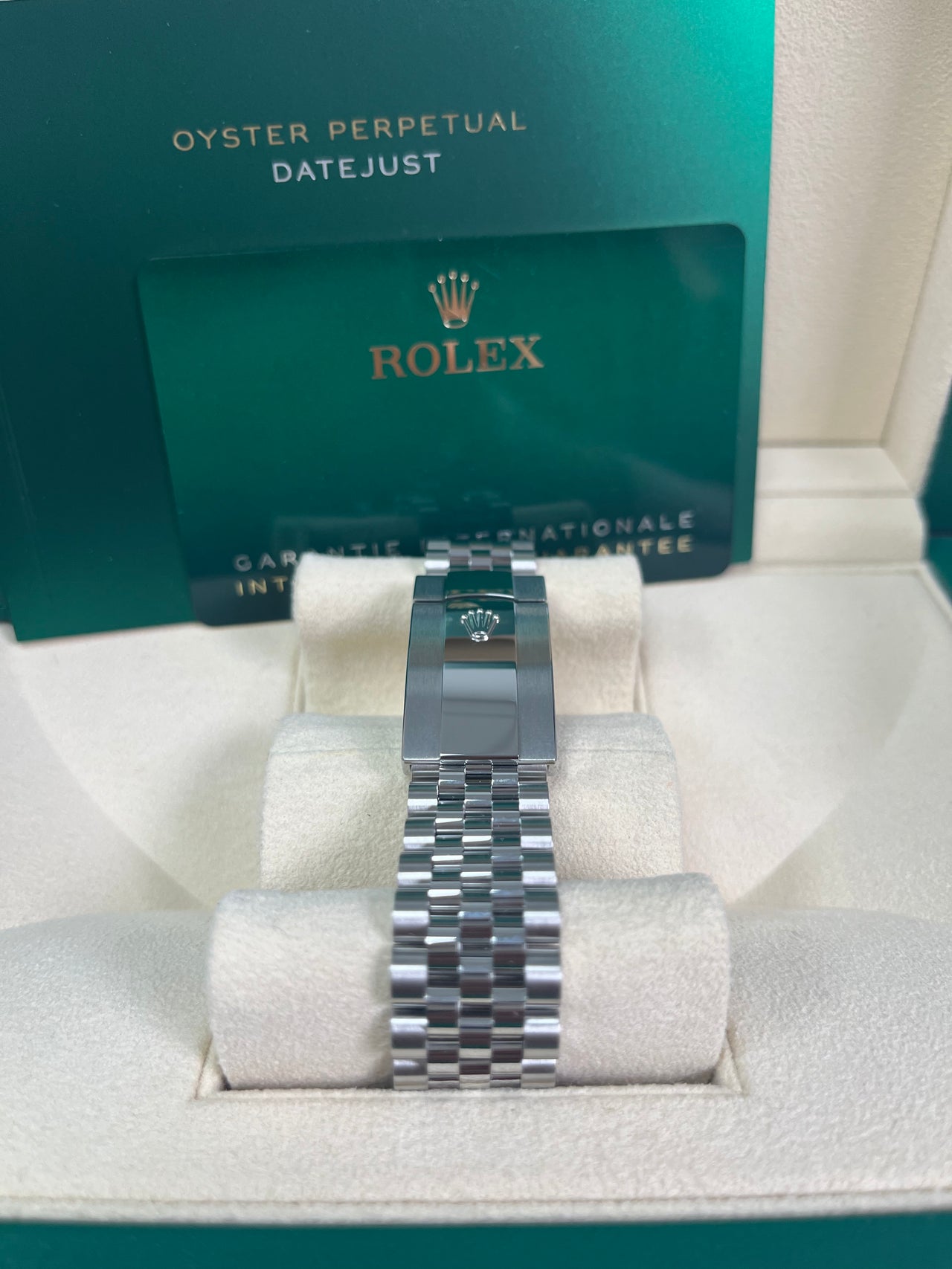 Rolex Steel Datejust 36 Watch - Diamond Bezel - Aubergine Purple Diamond Roman VI and IX Dial - Jubilee Bracelet (Reference #126284rbr)