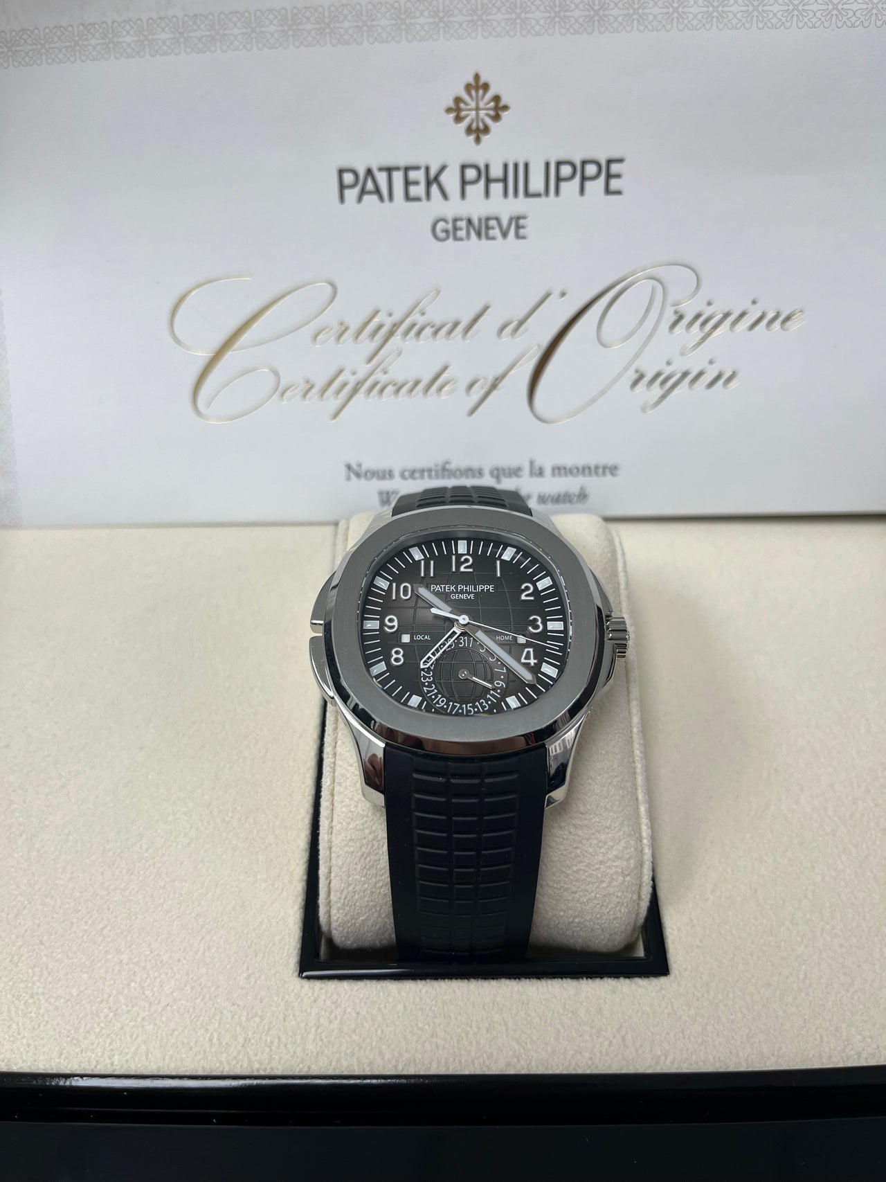 Patek Philippe Aquanaut Stainless Steel Dual Time Ref 5164A 001 WatchesOff5th
