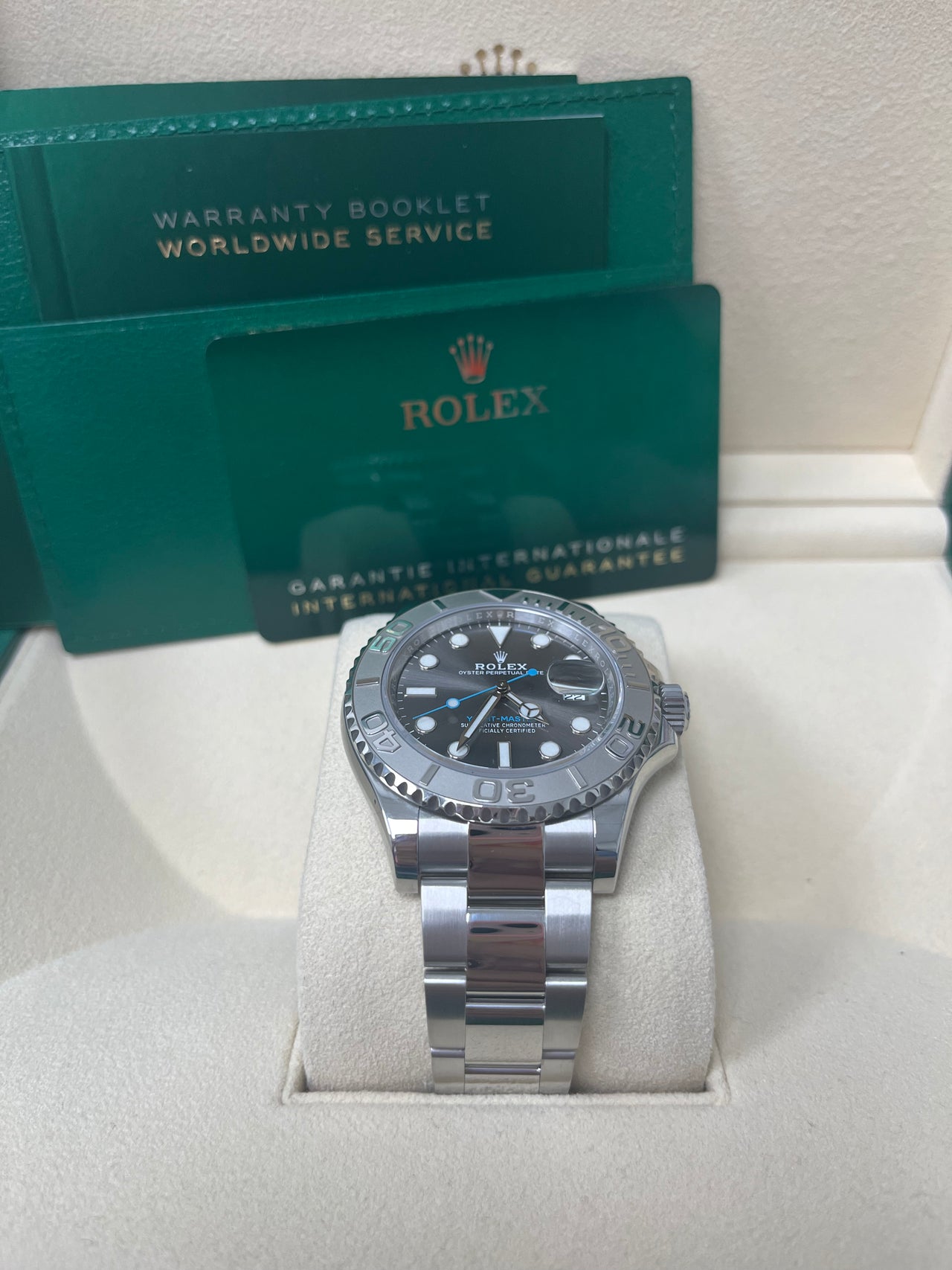 Rolex Yacht-Master 40mm Platinum & Stainless Steel - Dark Rhodium Dial (Ref# 126622)