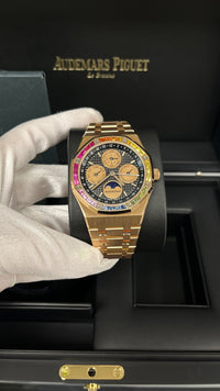 Thumbnail for Audemars Piguet ROYAL OAK Perpetual Calendar Rose Gold Rainbow Limited 20 pieces (Reference 	266140)