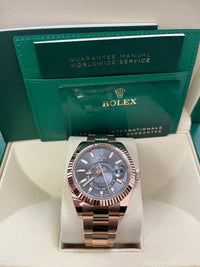 Thumbnail for Rolex Sky-Dweller Rose Gold - Dark Rhodium Index Dial - Oyster Bracelet (Ref# 326935)