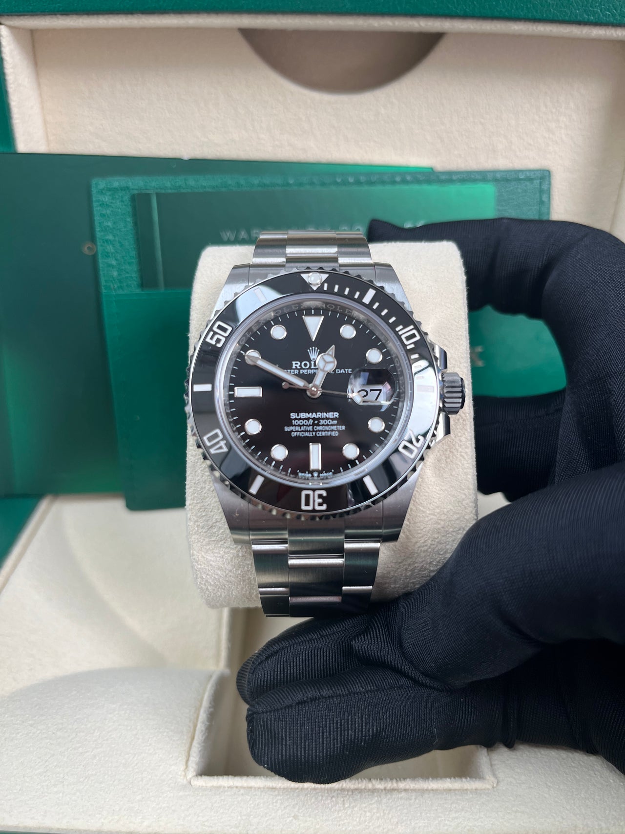 Rolex Submariner 41mm Stainless Steel Date Watch Black Dial Ref 12 WatchesOff5th