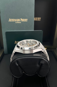 Thumbnail for Audemars Piguet ROYAL OAK DOUBLE BALANCE WHEEL OPENWORKED Frosted Skeleton 37mm (Ref # 15466BC.GG.1259BC.01)