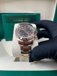 Thumbnail for Rolex Everose Gold Cosmograph Daytona 40 Watch - Chocolate and Black Index Dial (Ref # 116505 )