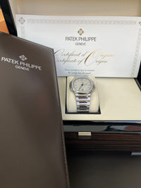 Thumbnail for Patek Philippe Nautilus Diamond Bezel Silver Index Dial Reference #7118/1200A-010