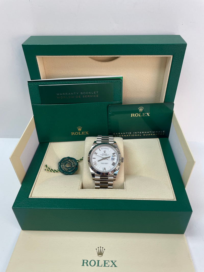 Rolex Day-Date 40 White Gold - Slate Dial