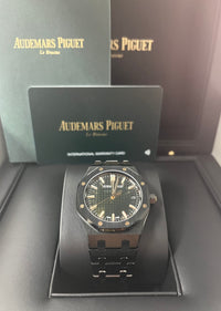 Thumbnail for Audemars Piguet Royal Oak Black Ceramic Rainbow Dial Limited Edition 77350CE.OO.1266CE.02.A