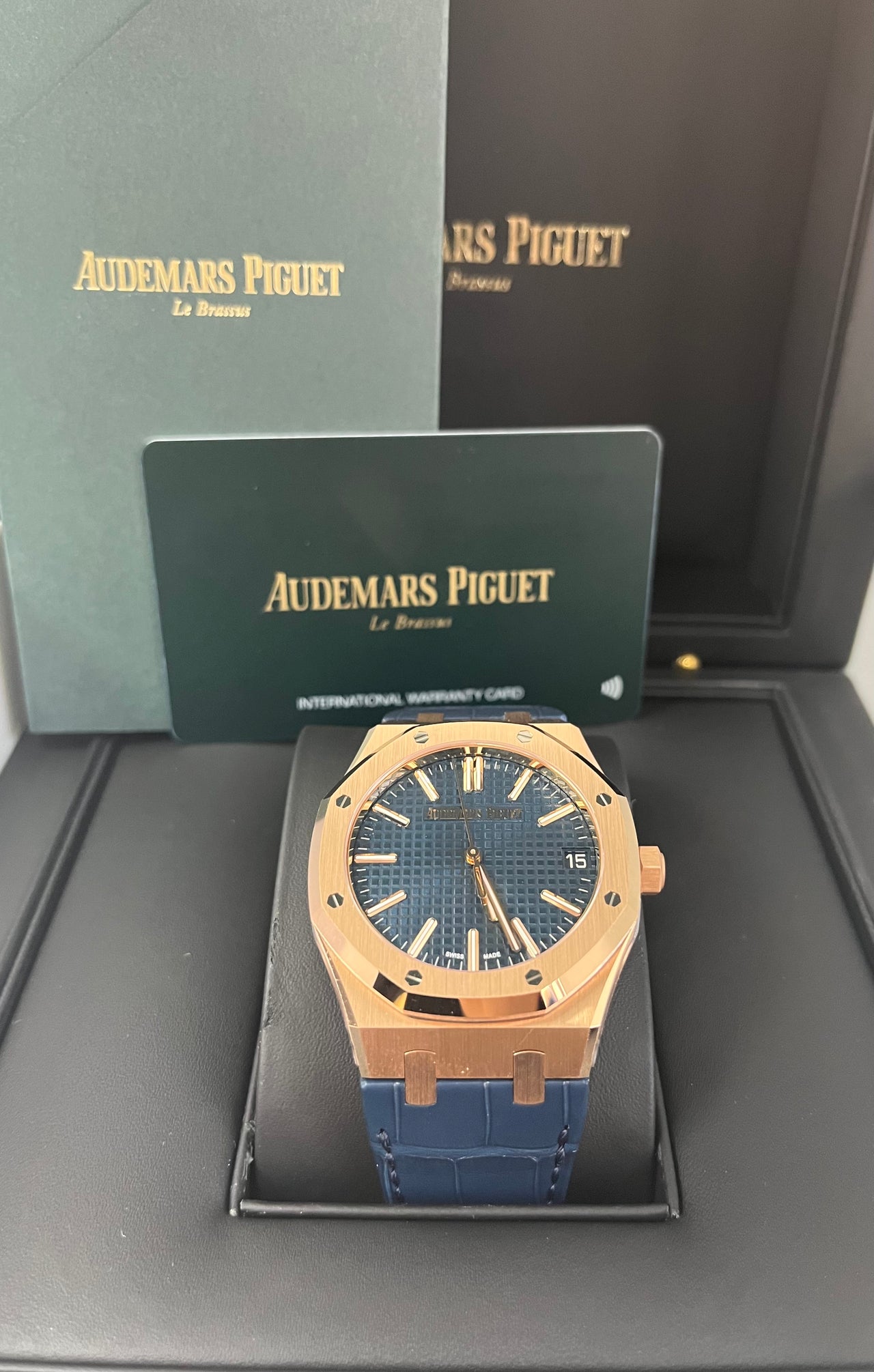 Audemars Piguet Royal Oak Selfwinding "50TH ANNIVERSARY" 41mm Blue Dial (Ref #15510OR.OO.D315CR.01)