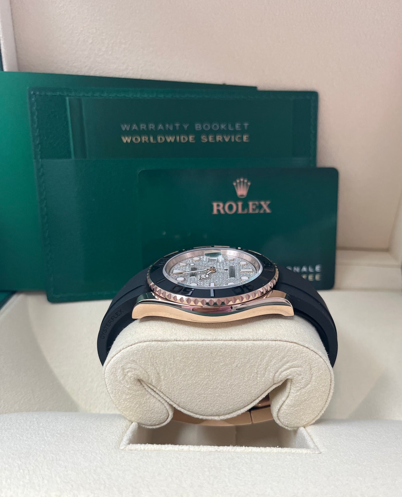 Rolex Yacht-Master 40 Rose Gold Pave Diamond Dial 126655